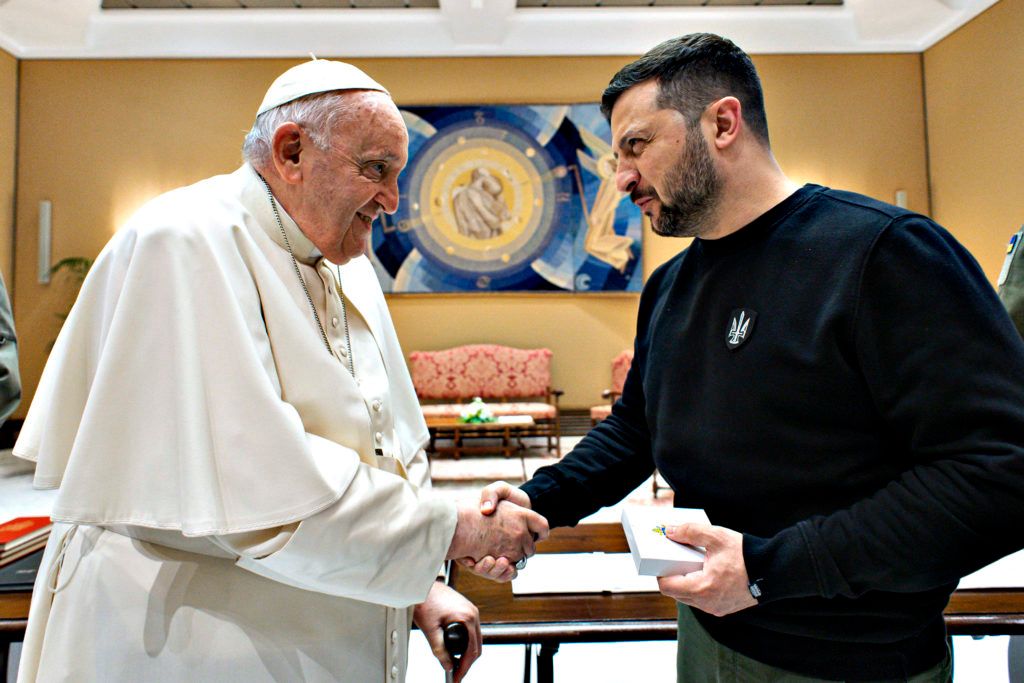 Pope Francis Meets Ukrainian President Zelensky