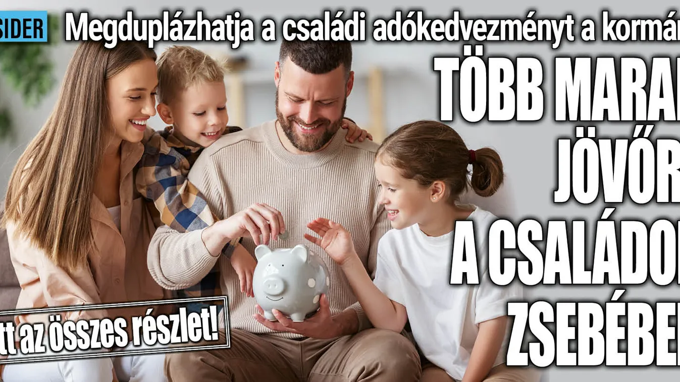 Adókedvezmény jövőre: ennyit kaphatnak a családok