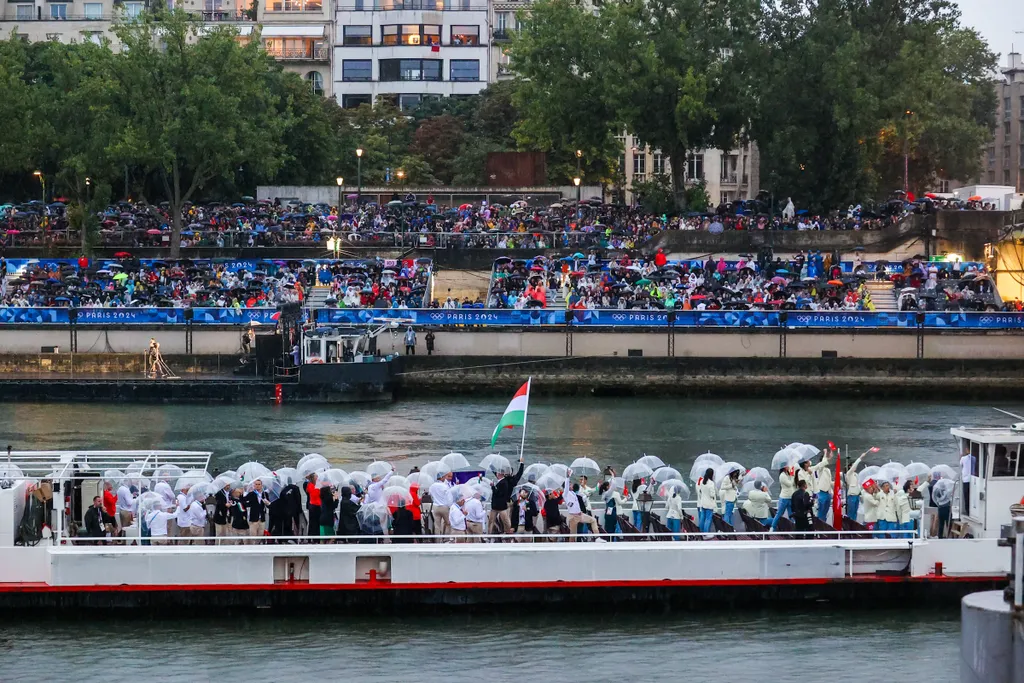 Olimpiai megnyitó, a magyar csapat érkezése
