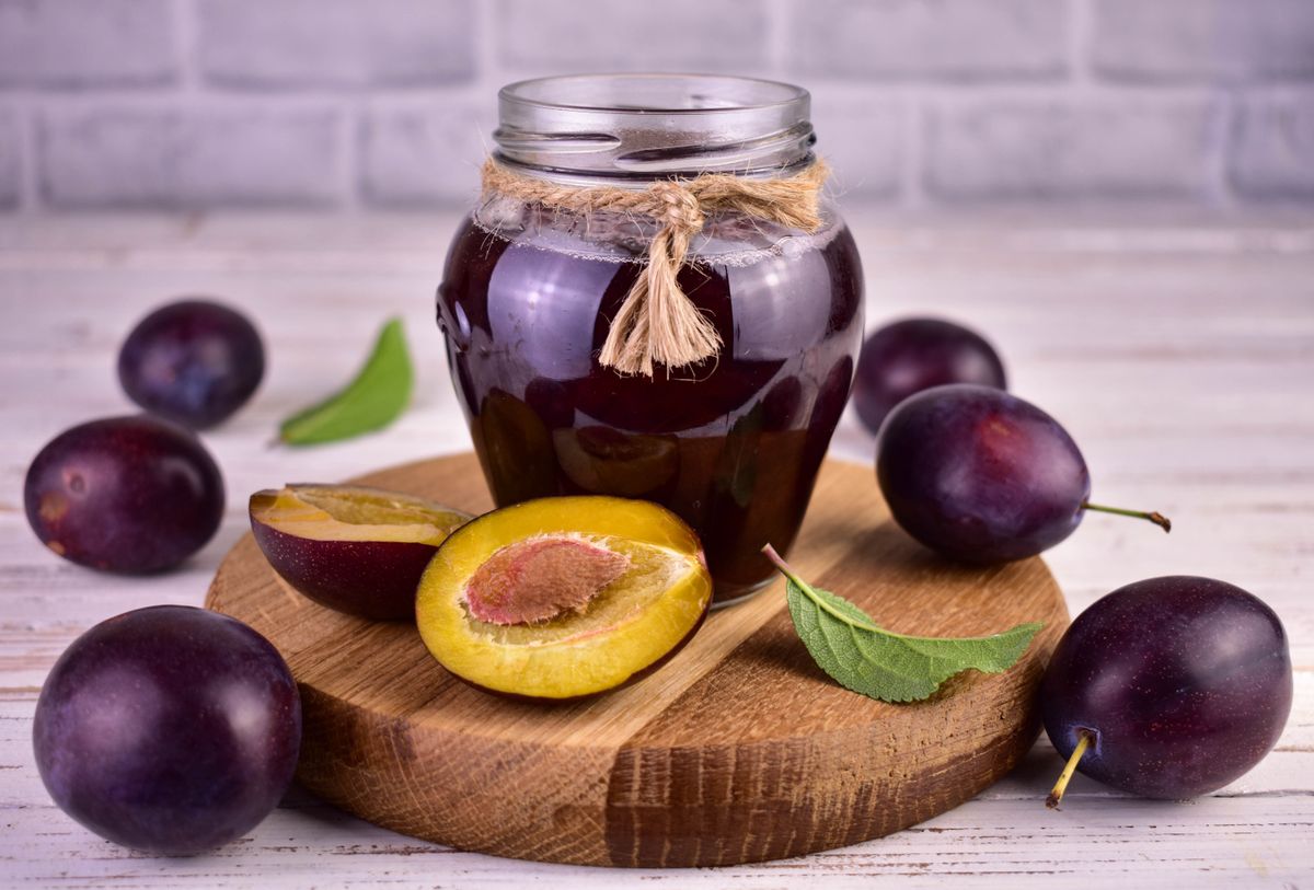 Plum,Jam,In,A,Jar.,Sauce,Tkemali.,Preparing,For,Winter.