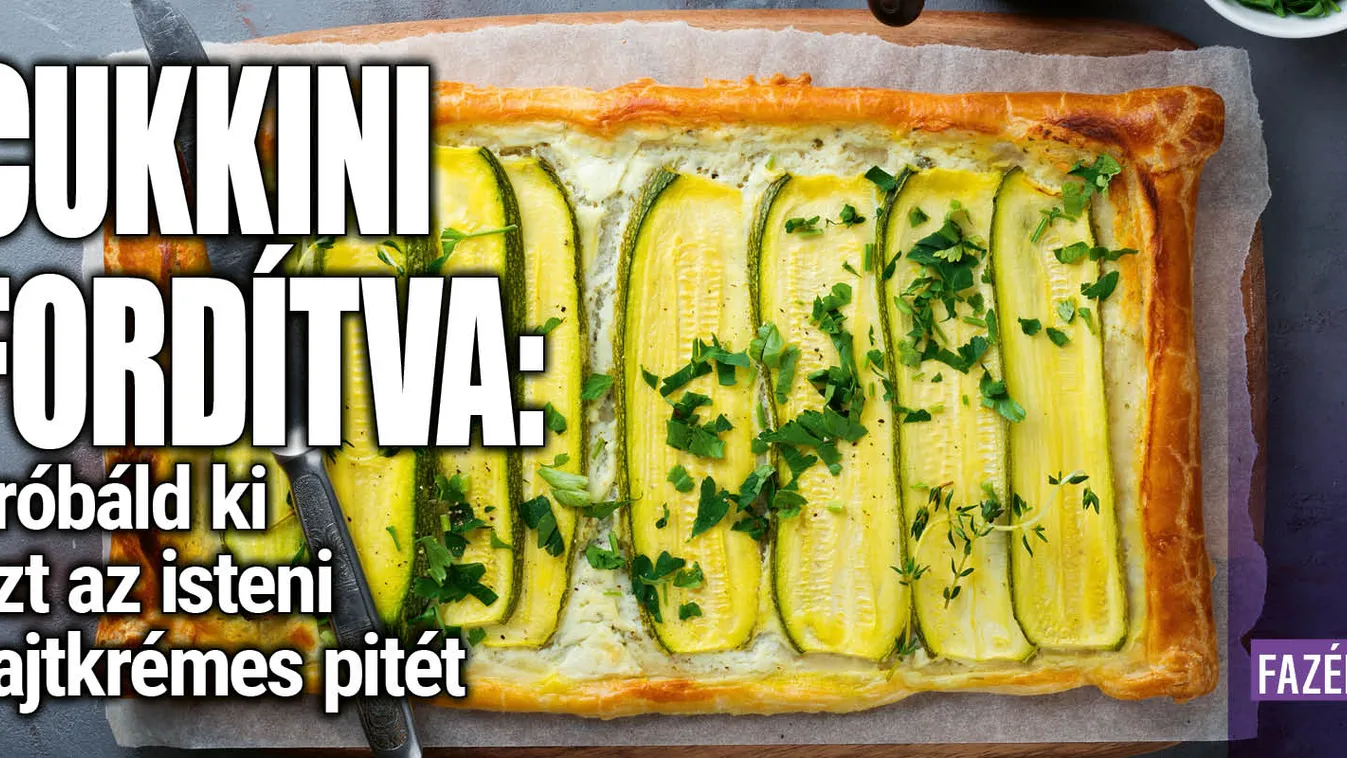 Cukkini fordítva: próbáld ki ezt az isteni sajtkrémes pitét