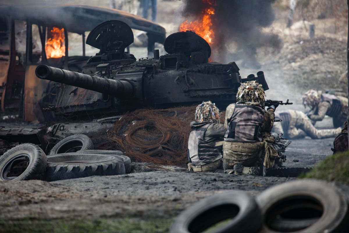 Ukraine,March,22,,2023,Ukrainian,Military,Practice,Assault,Tactics,At