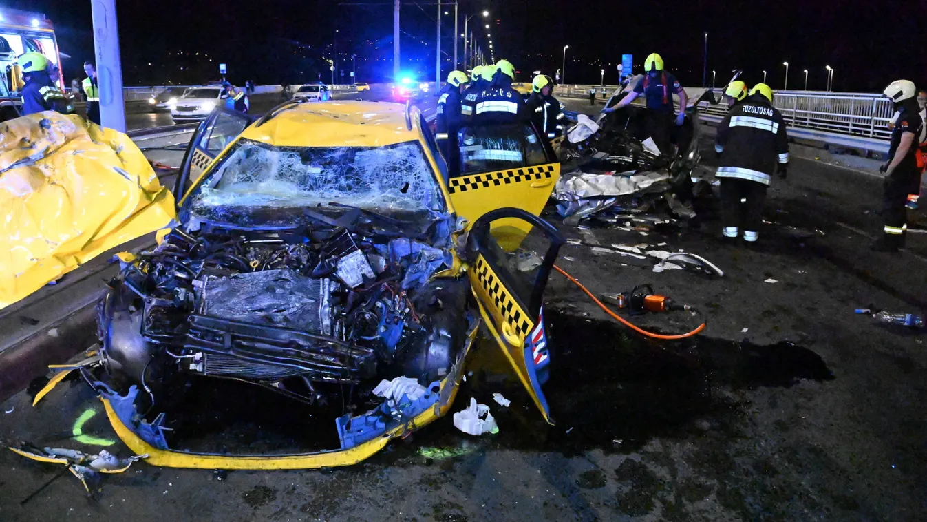 Tragédia az Árpád-hídon: összeomlott a lopott taxi gazdája
