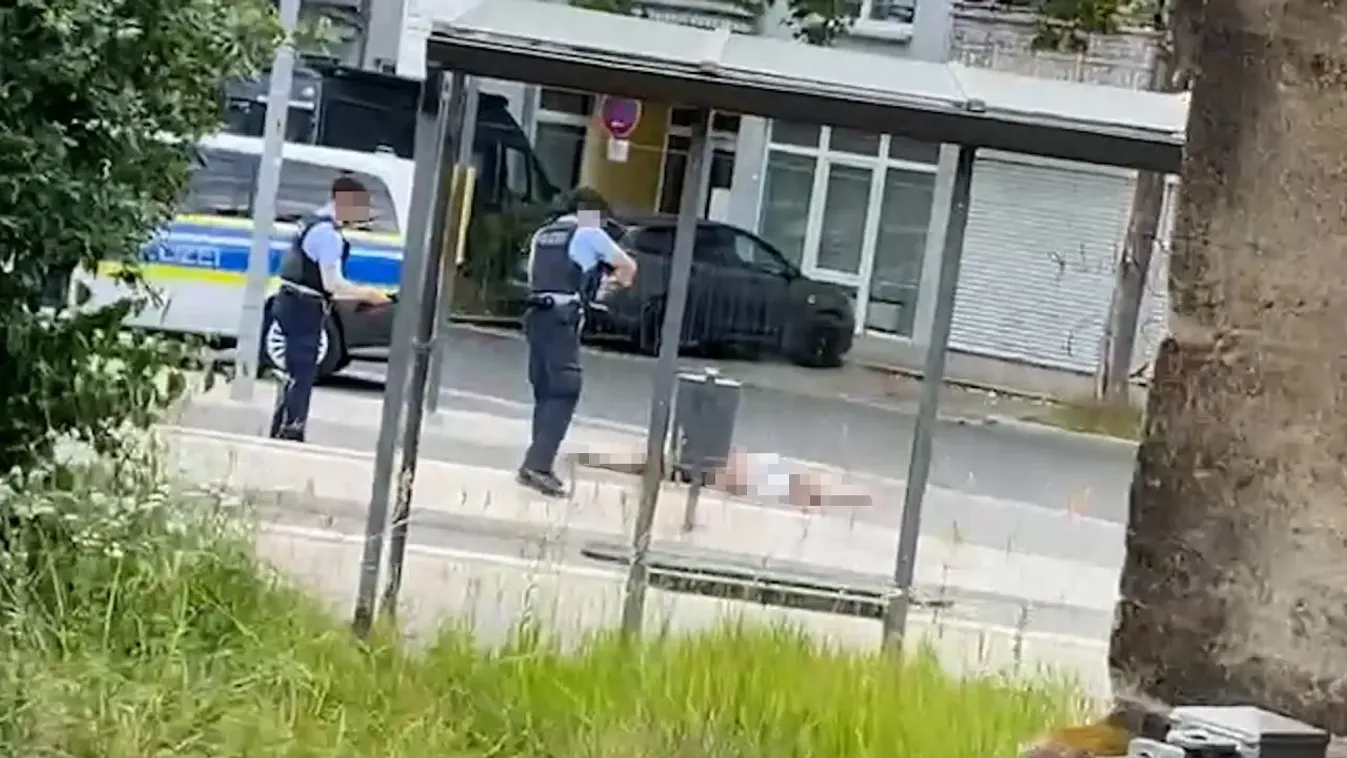 Lelőttek egy késsel támadó iráni migránst a német rendőrök