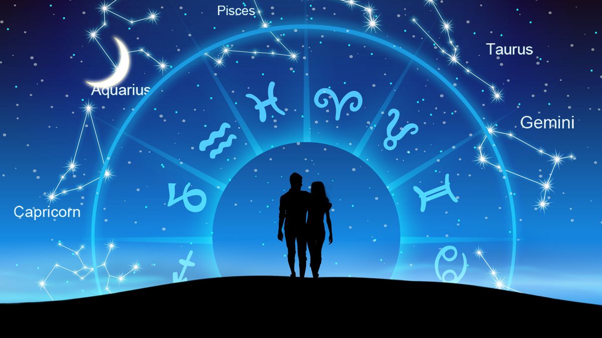 Astrological,Zodiac,Signs,Inside,Of,Horoscope,Circle,With,The,Couple