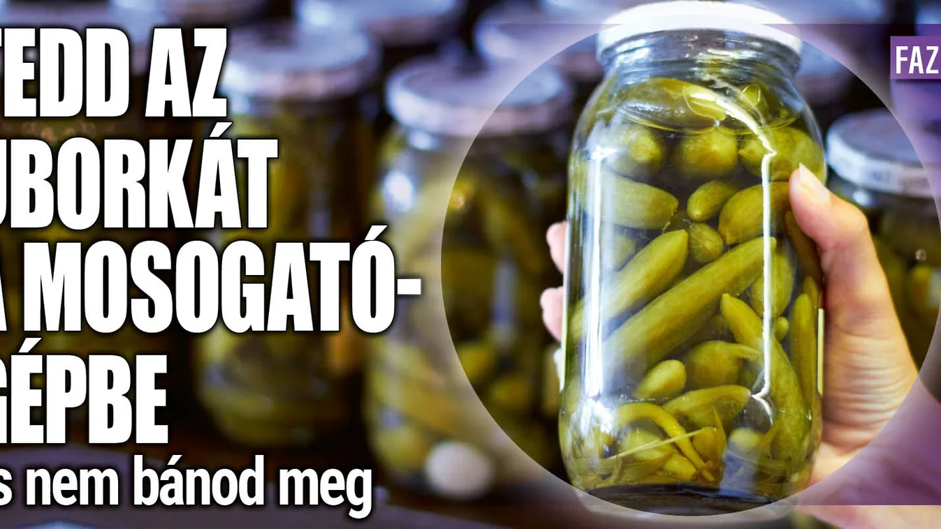 Tedd az uborkát a mosogatógépbe és nem bánod meg