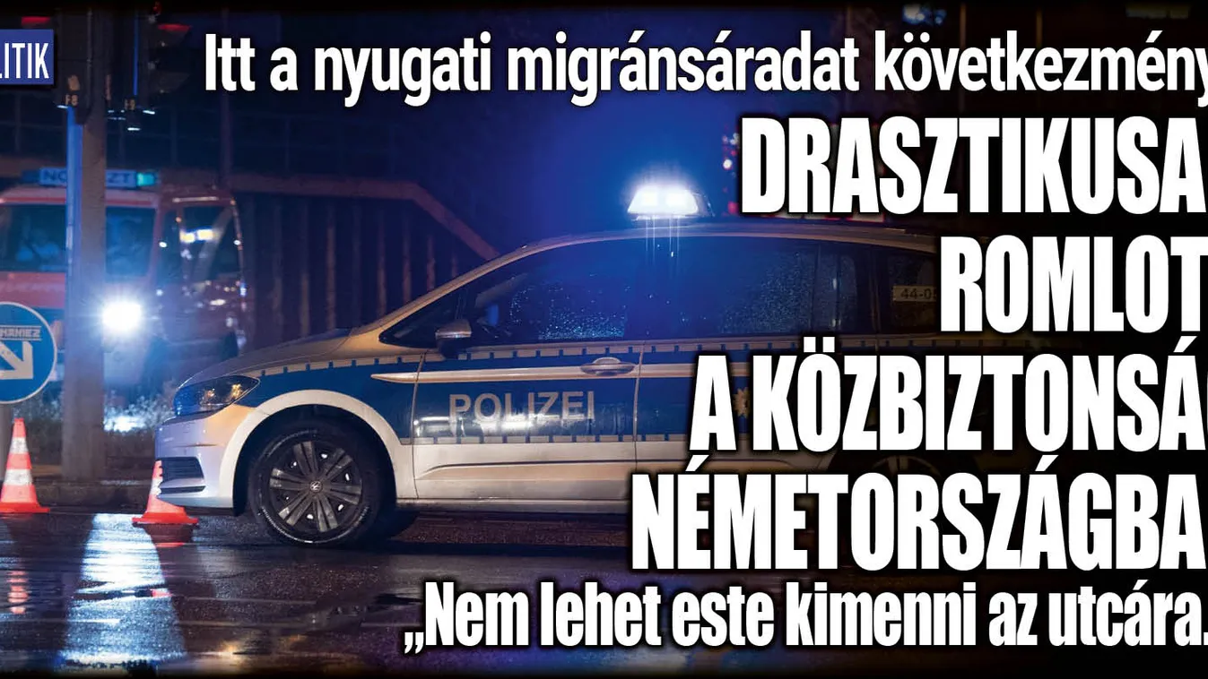 Félnek esténként egyedül az utcán a német emberek