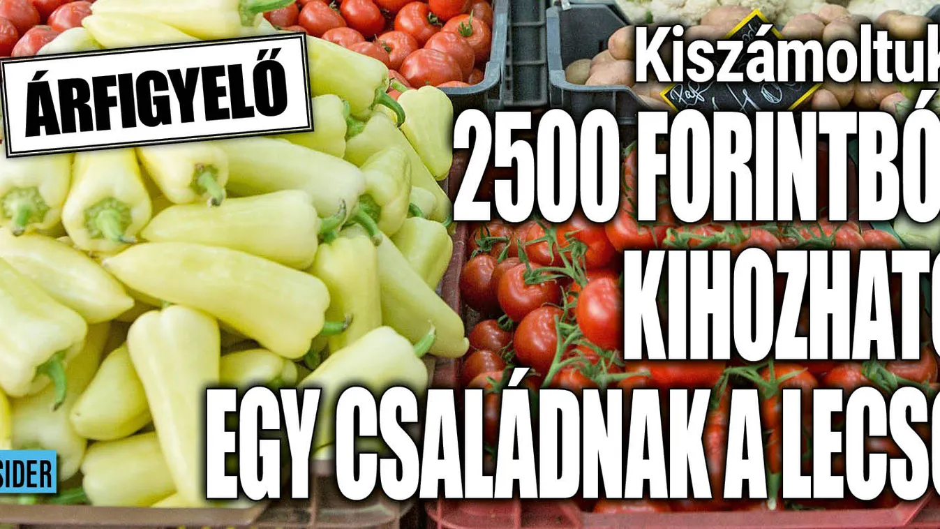 Kiszámoltuk: 2500 forintból kihozható egy családnak a lecsó