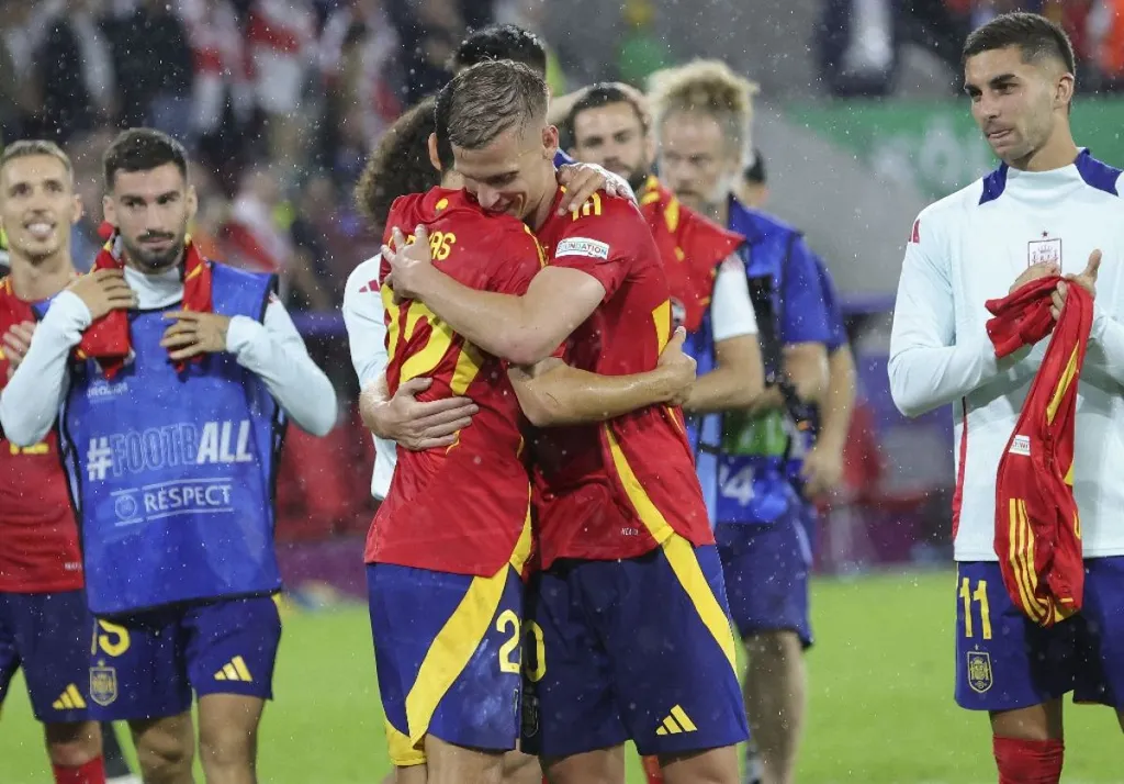 firo : 30.06.2024, Football, Soccer: UEFA EURO 2024, EM, European Championship 2024, Round of 16, 1/8 final, M39, Match 39, ESP, Spain - GEO, Georgia