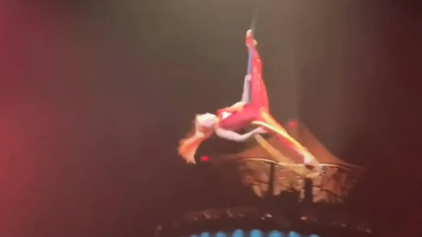 Horror a cirkuszban, mélybe zuhant az artista előadás közben