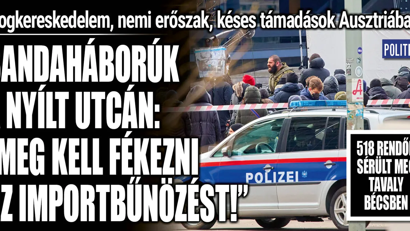 518 rendőr sérült meg egy év alatt Bécsben