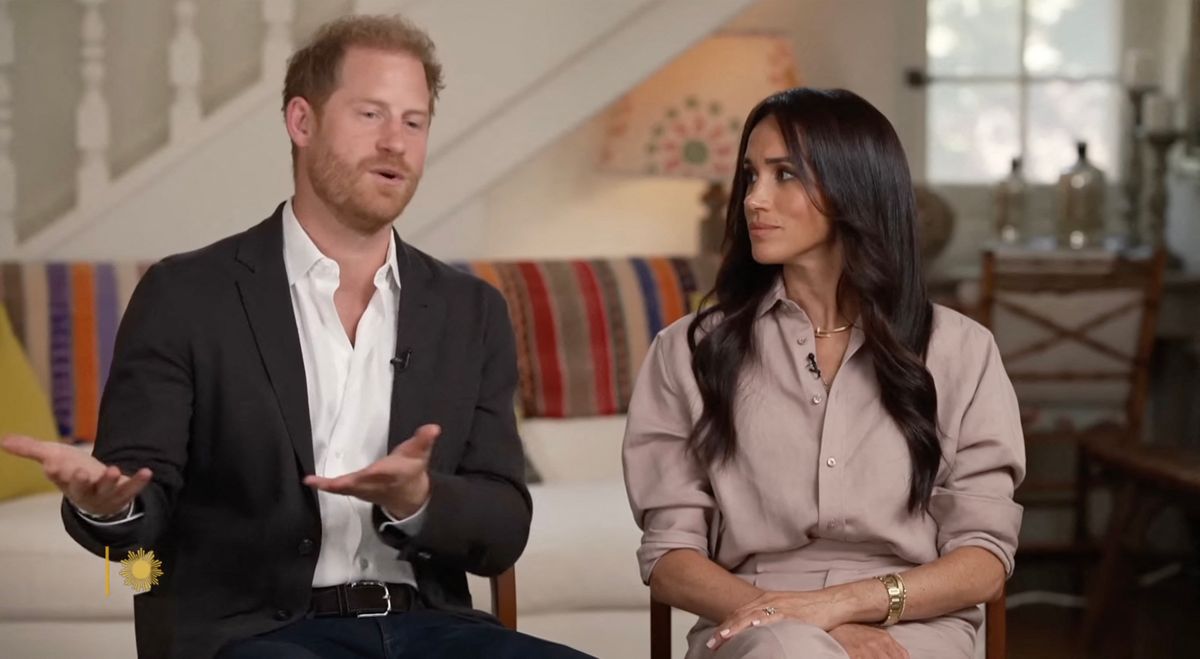 Le prince Harry, duc de Sussex et Meghan Markle, duchesse de Sussex, évoquent leur nouvelle initiative visant à soutenir les familles victimes de harcèlement en ligne dans l'émission "Sunday Morning"