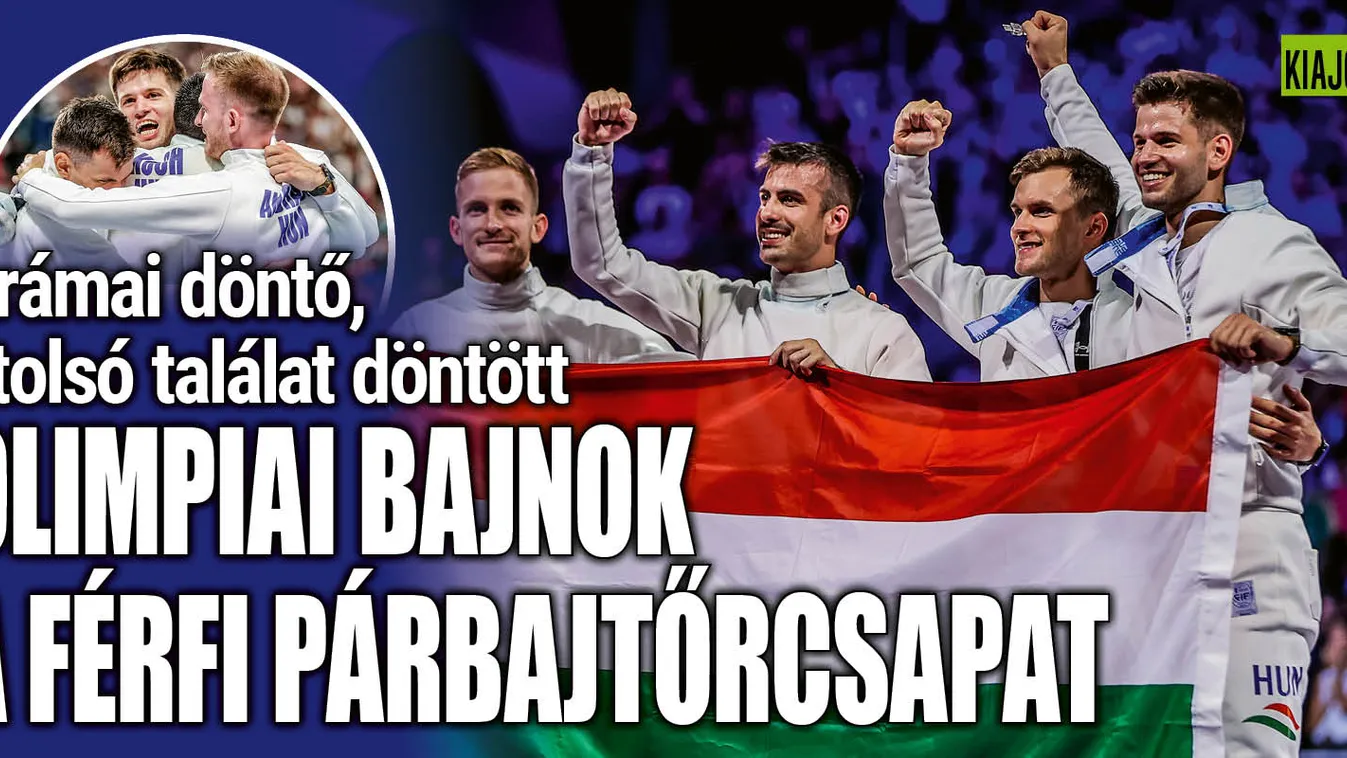 Öröm Párizsban, aranyérmes a magyar férfi párbajtőr-csapat