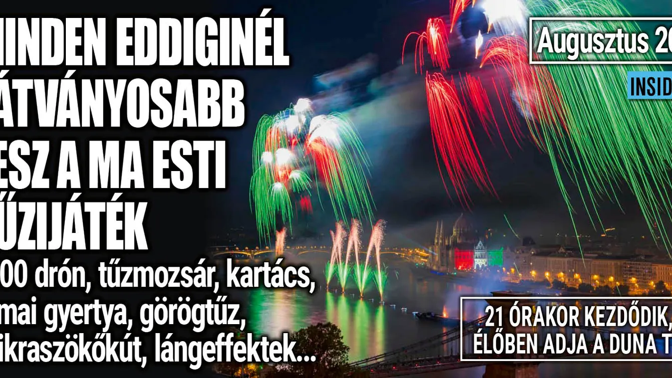 Minden eddigit felülmúl majd a ma esti tűzijáték - Videó