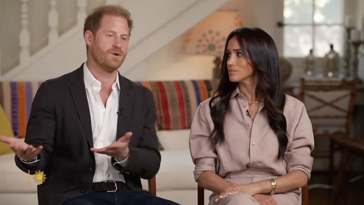 Le prince Harry, duc de Sussex et Meghan Markle, duchesse de Sussex, évoquent leur nouvelle initiative visant à soutenir les familles victimes de harcèlement en ligne dans l'émission "Sunday Morning"