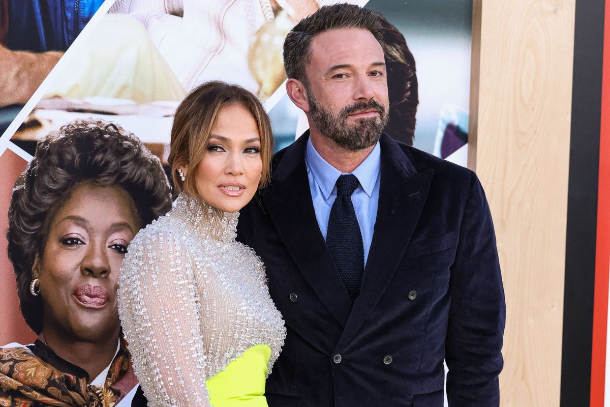 Jennifer Lopez and husband Ben Affleck arrive at the World Premiere Of Amazon Studios' 'Air'