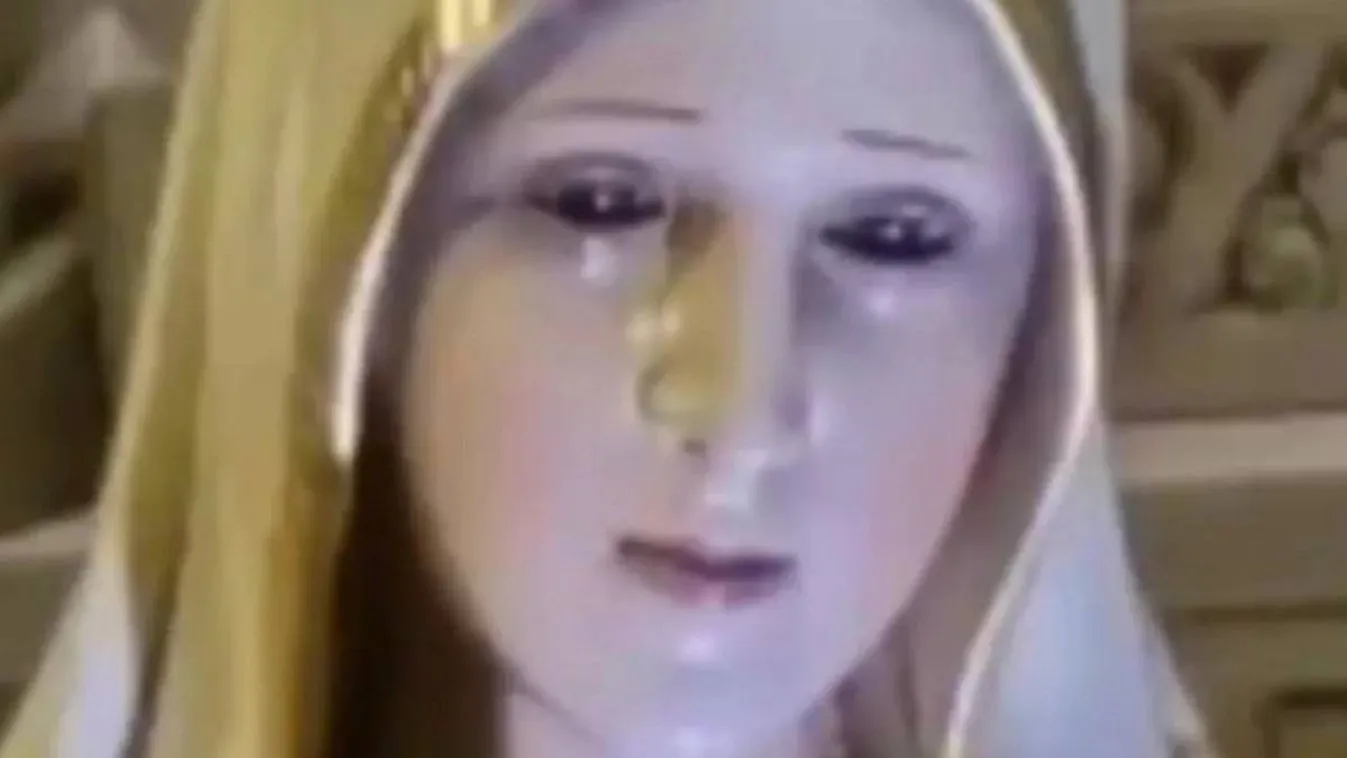 Sokkot kaptak a hívek: pislogni kezdett a Szűz Mária-szobor