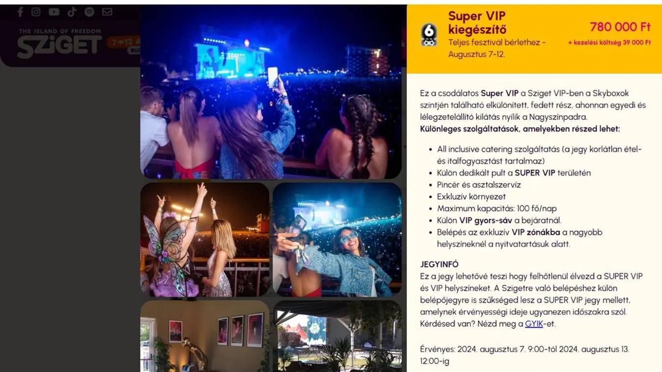 Újabb luxusparty, VIP-jegy a Szigeten, így mulat Magyar Péter