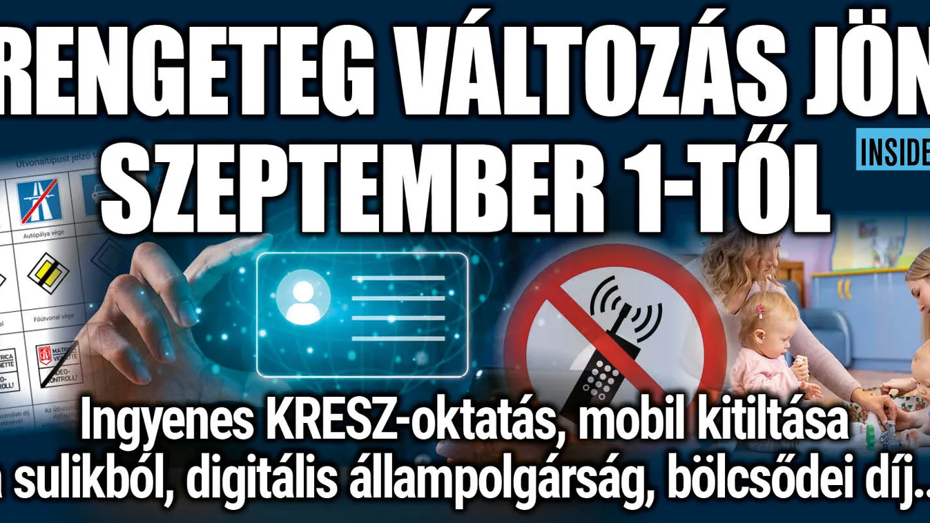 Szeptember 1-től sok a változás: mobilkitiltás, ingyen KRESZ