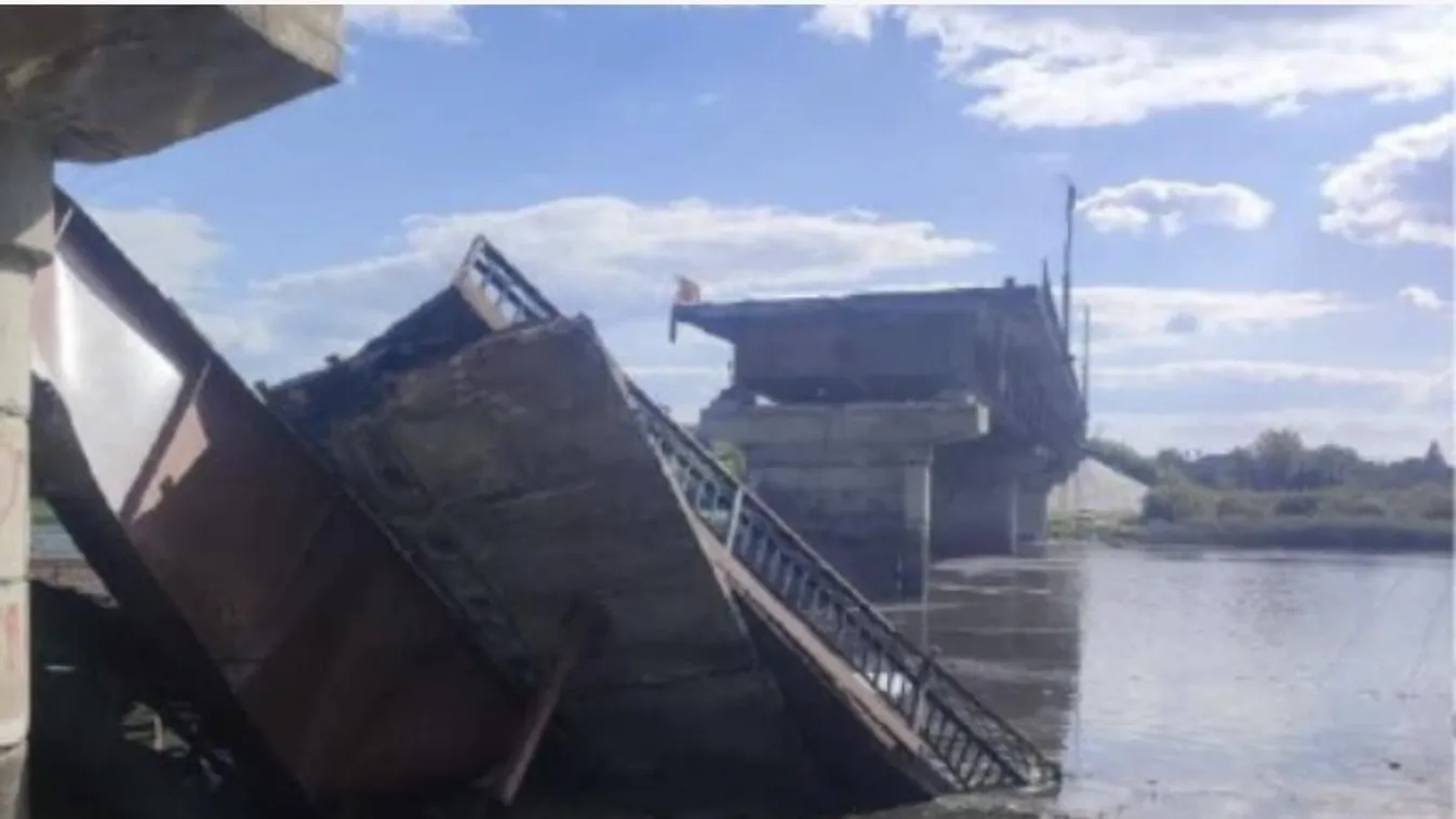 Az ukránok felrobbantottak egy hidat Oroszországban