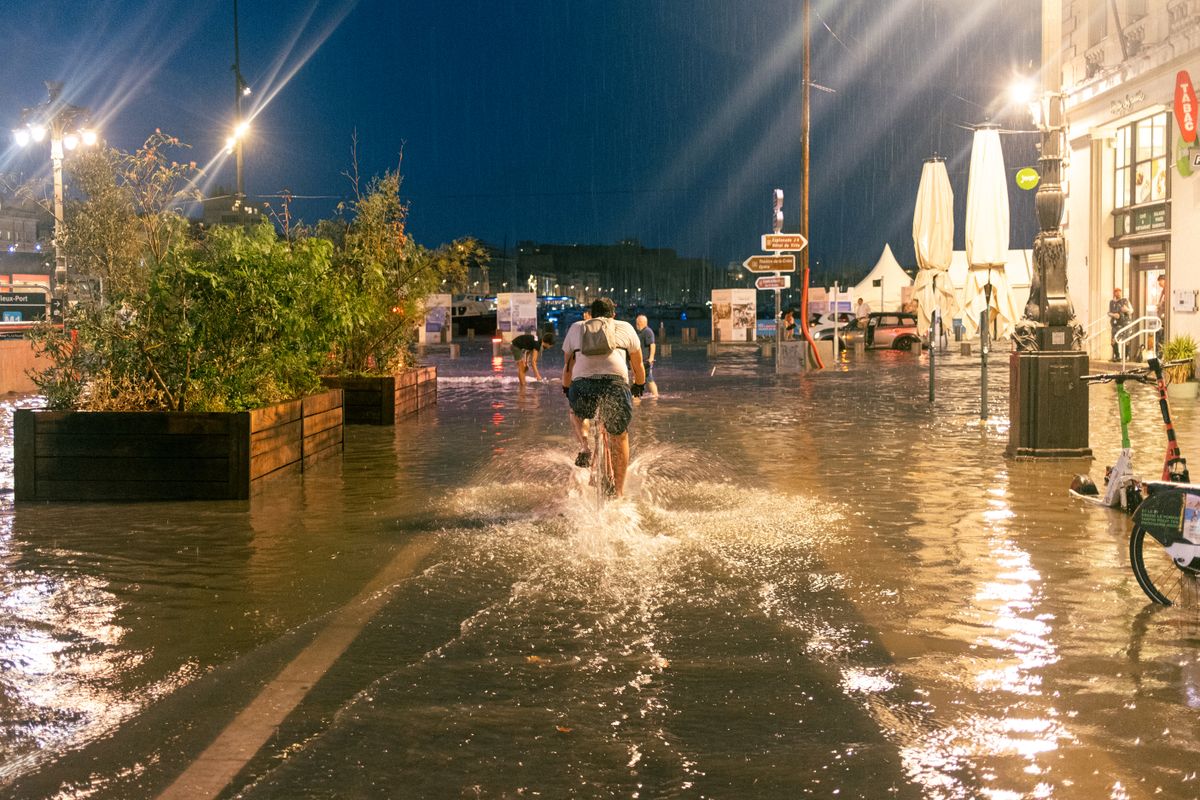 Flooding In Marseille After Heavy Rains