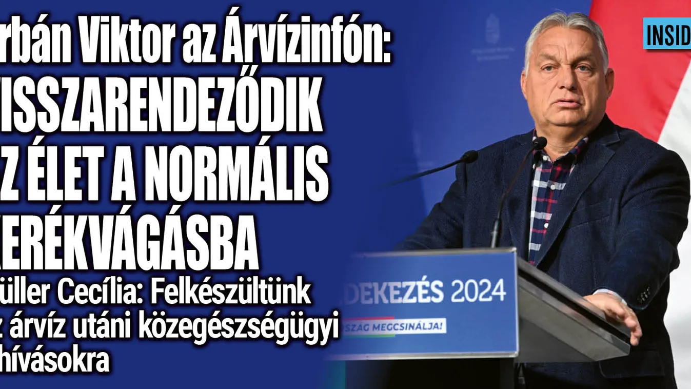 Orbán Viktor: gyors ütemben zajlik az apadás