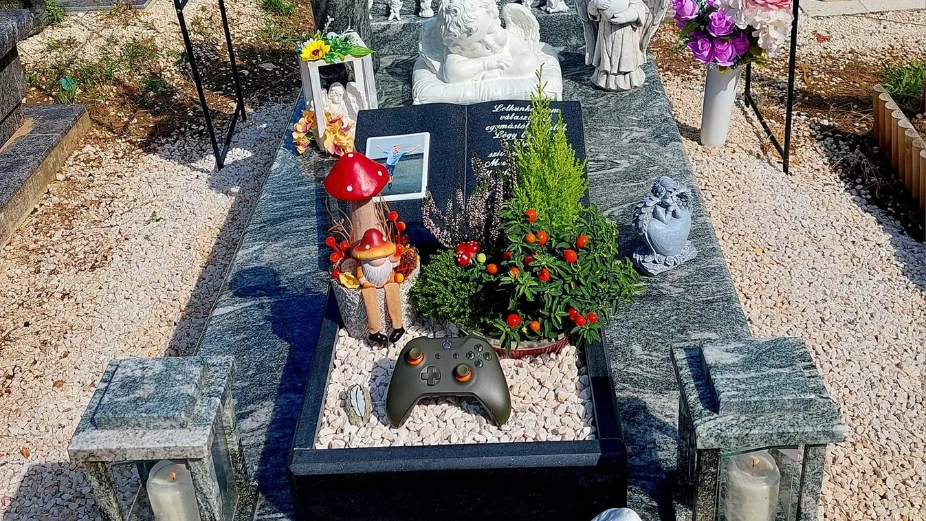  Így néz ki most a 15 évesen elhunyt Dominik sírja