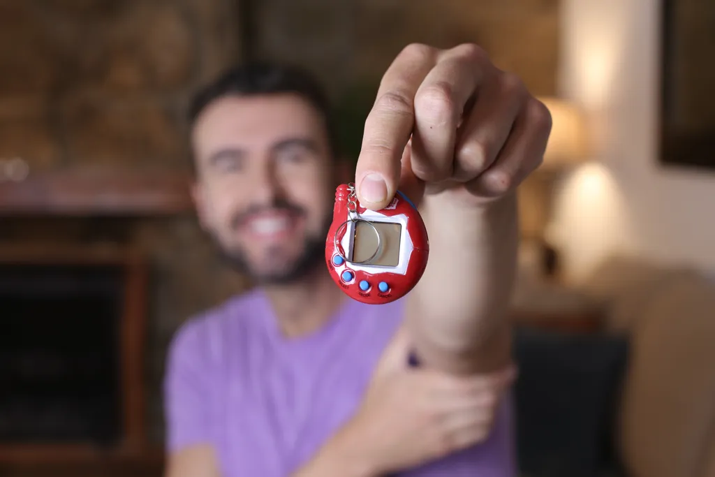 Nostalgic,Man,Holding,1990s,Video,Game