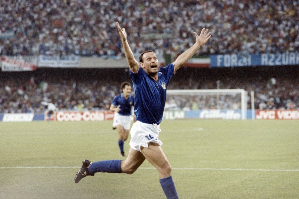 Totó Schillaci az argentinok elleni 1990-es (1-1 után 11-esekkel elvesztett) vb-elődöntőn is gólt szerzett