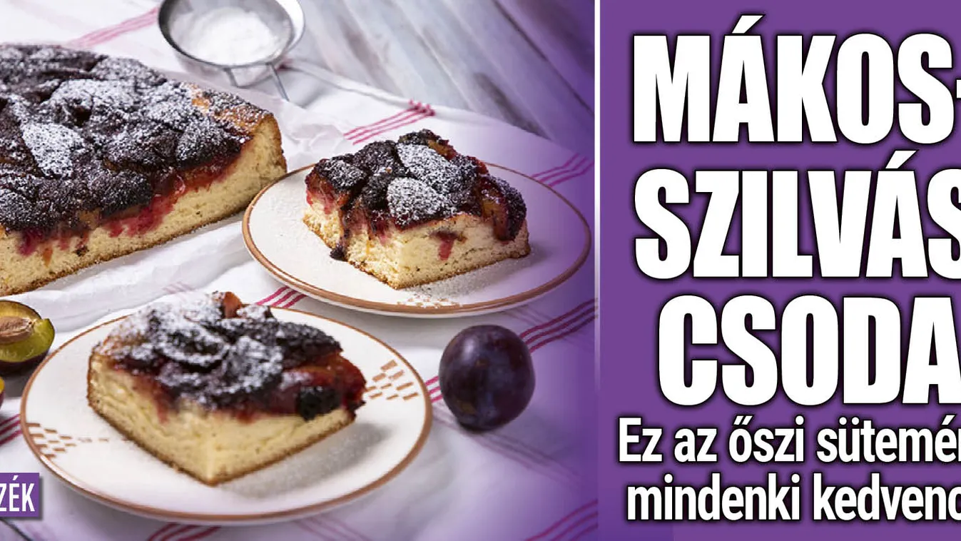 Mákos-szilvás csoda: ez az őszi sütemény mindenki kedvence