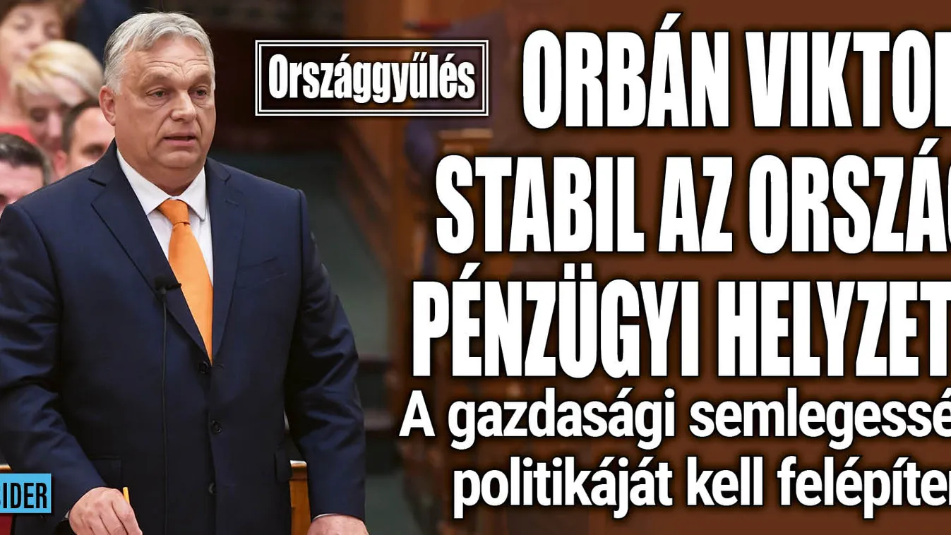 Orbán Viktor bejelentette: beszédet mond a parlamentben