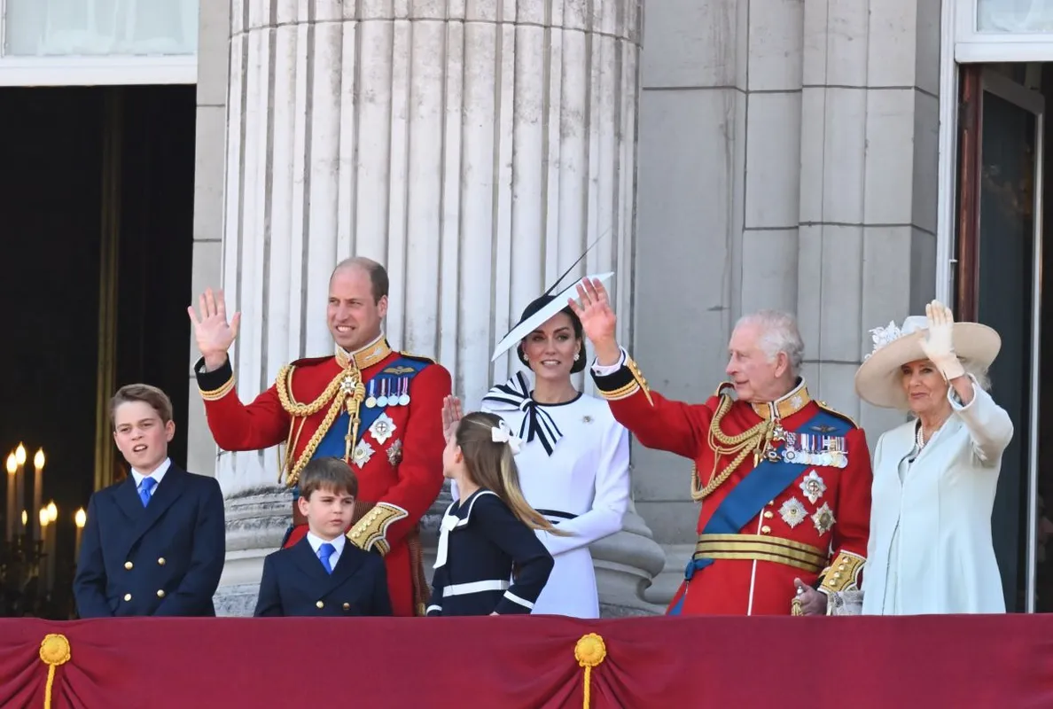 The King, Charles III, and Members of the Royal Family Attend Trooping the Colour