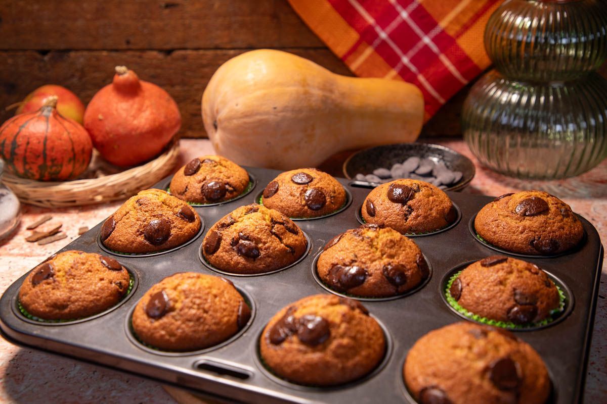 sütőtökös muffin