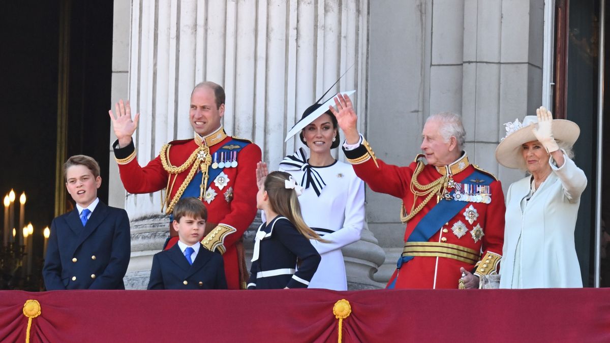 The King, Charles III, and Members of the Royal Family Attend Trooping the Colour