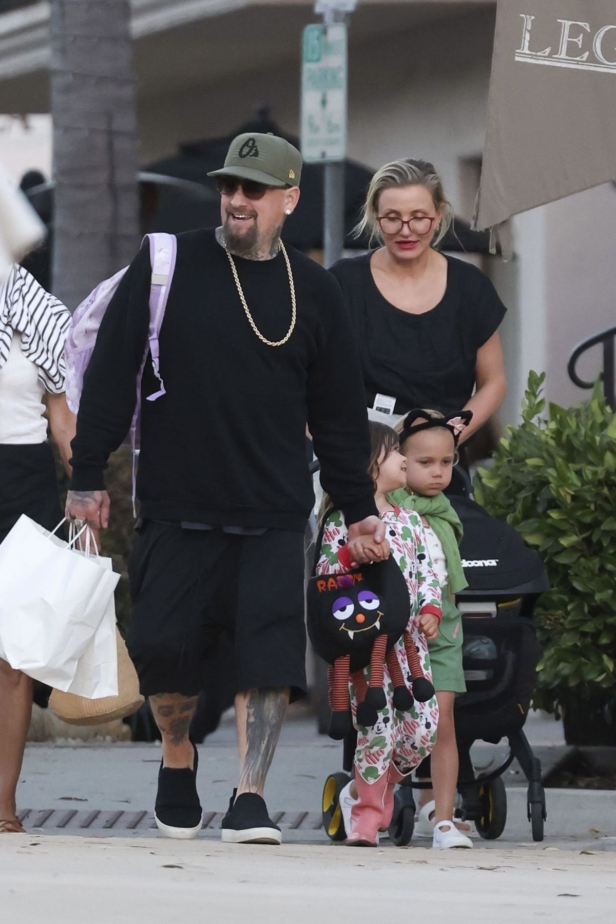 *EXCLUSIVE* Cameron Diaz and Benji Madden enjoy a family outing in Montecito, Santa Barbara