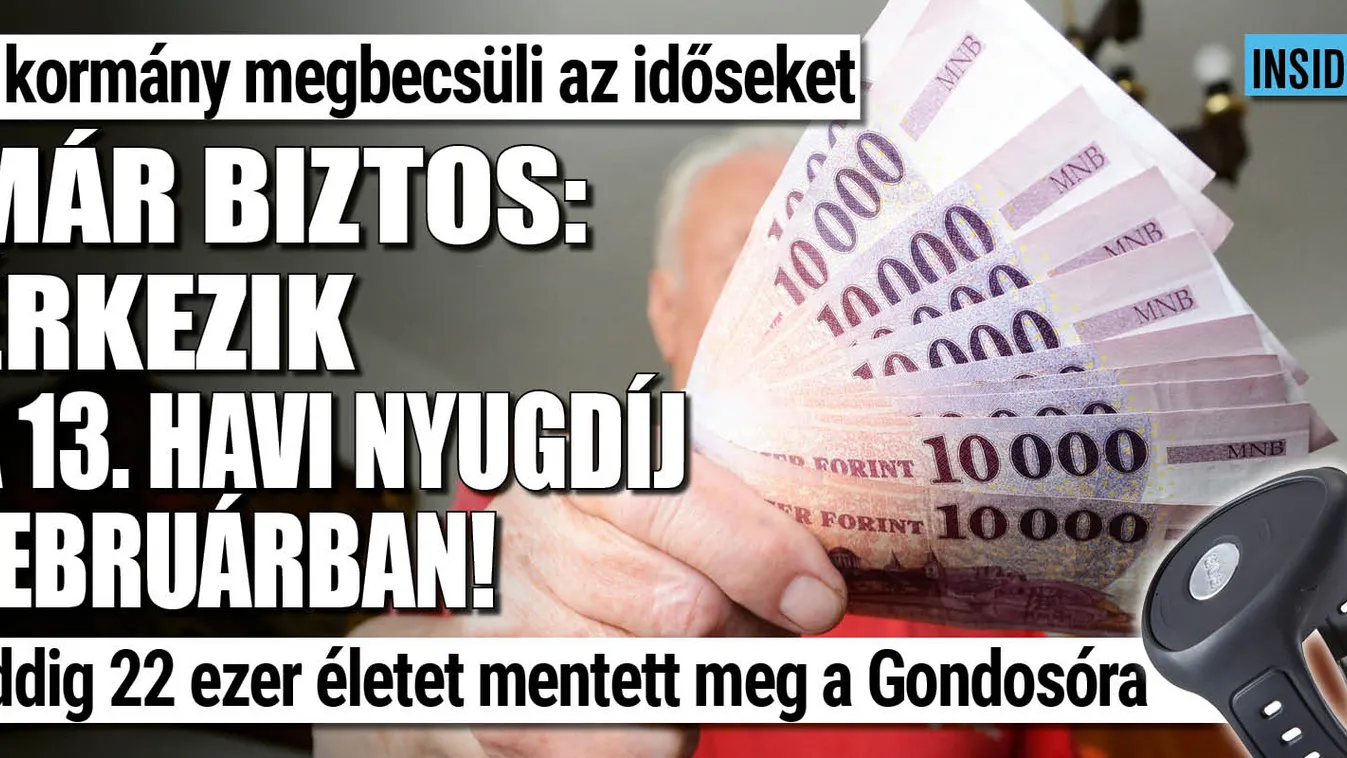 Most már biztos: jövőre is jön a 13. havi nyugdíj