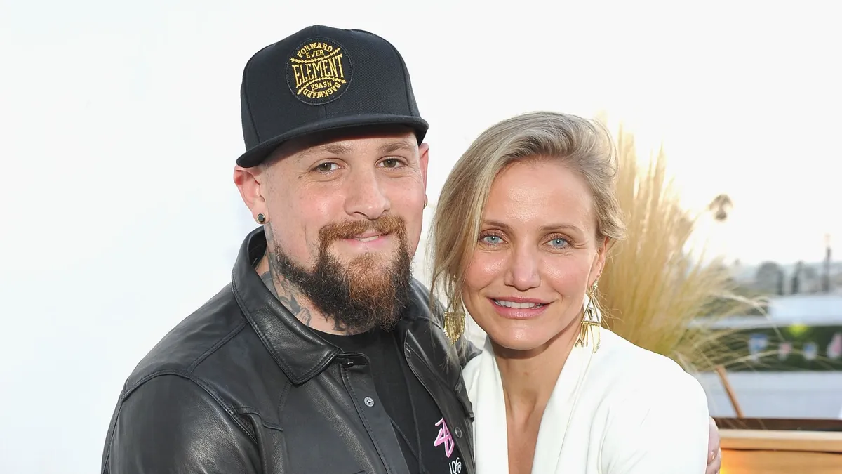 A képen Cameron Diaz és Benji Madden látható