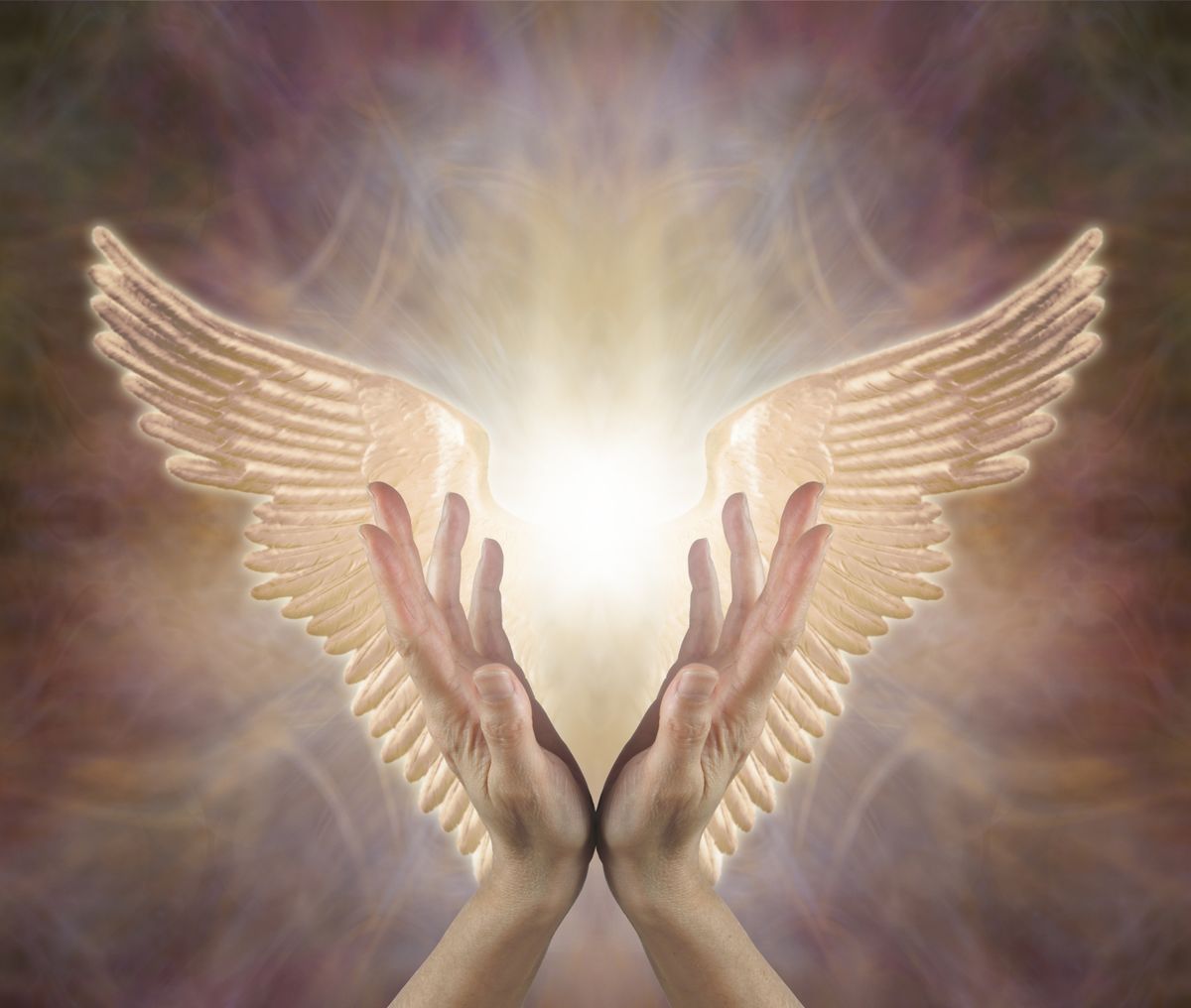 Channeling,Angelic,Healing,Energy,-,Female,Hands,Reaching,Up,With