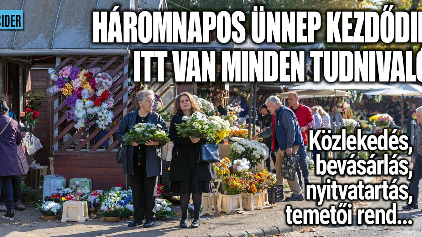 Mindenszentek: így lesznek nyitva a boltok, temetők