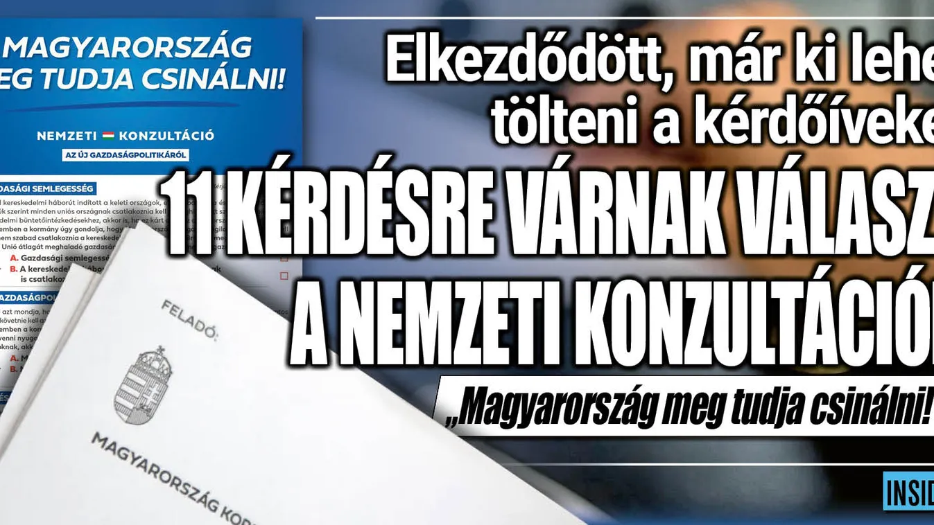 Elindult a nemzeti konzultáció: mutatjuk a kérdéseket