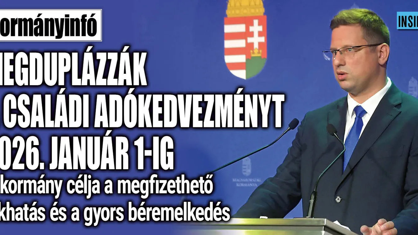 2026 január 1-ig megduplázzák a családi adókedvezményt