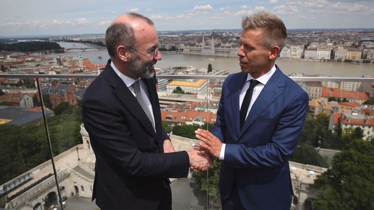 Magyar Péter bevallotta, hűségesküt tett Manfred Webernek
