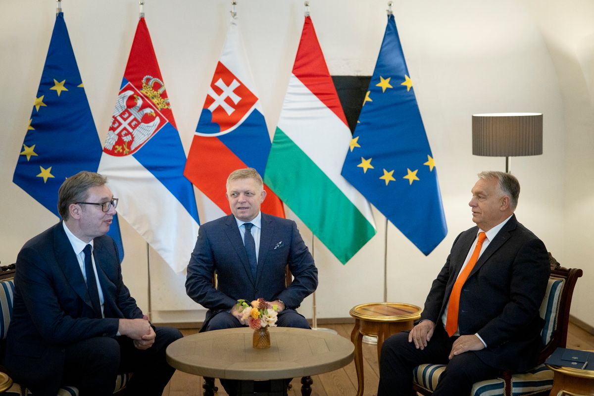 Szerb-Szlovák-Magyar csúcs ORBÁN Viktor; FICO, Robert; VUCIC, Aleksandar