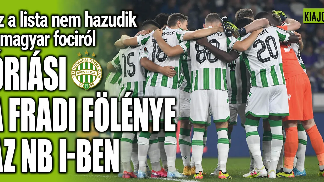 Óriási a Fradi fölénye, ez a lista nem hazudik az NB I-ről