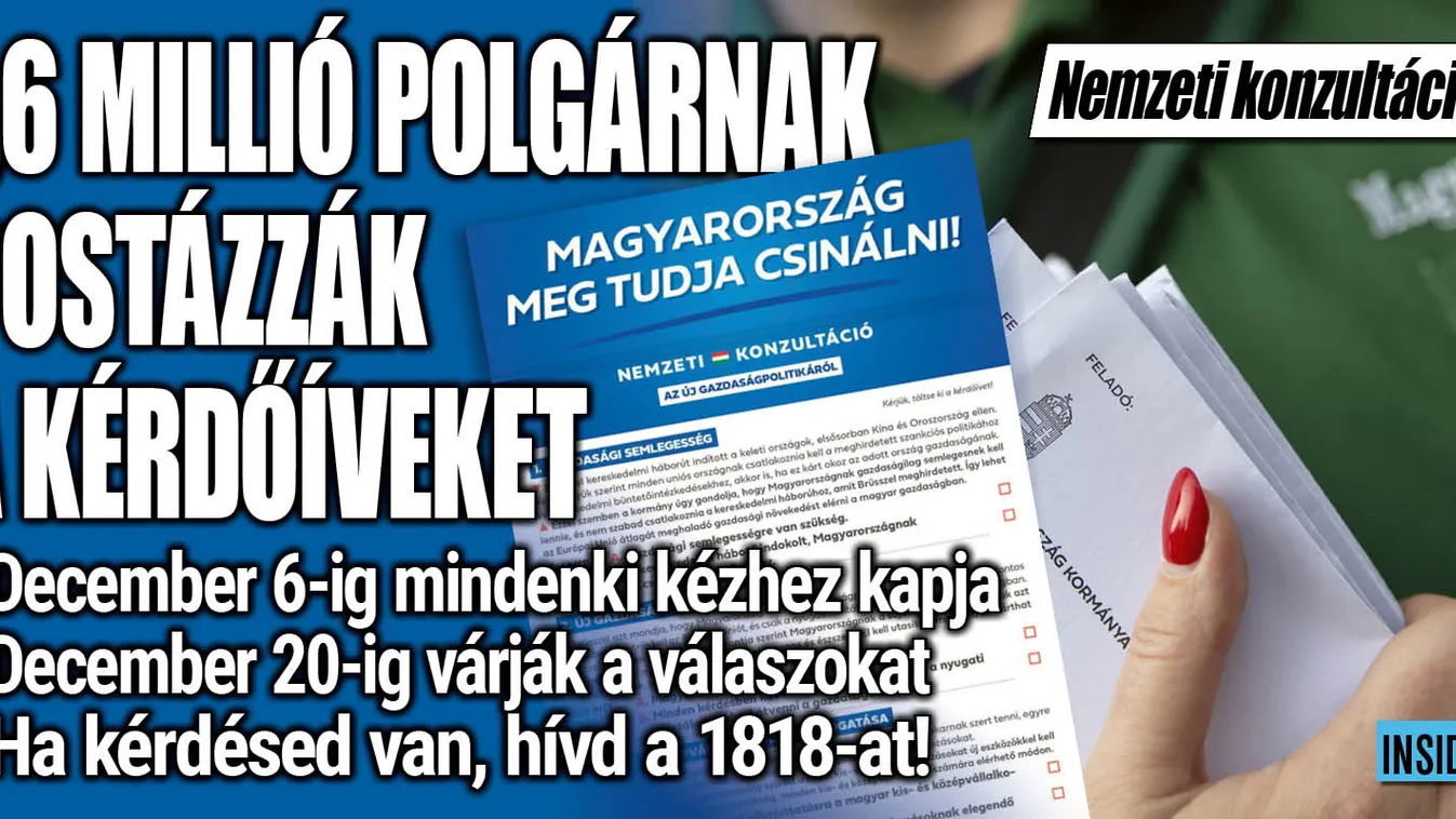 Fontos tudnivalók jelentek meg a nemzeti konzultációról