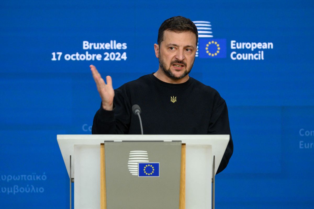 European Council Summit Brussels - Volodymyr Zelensky Press Conference Peace Plan