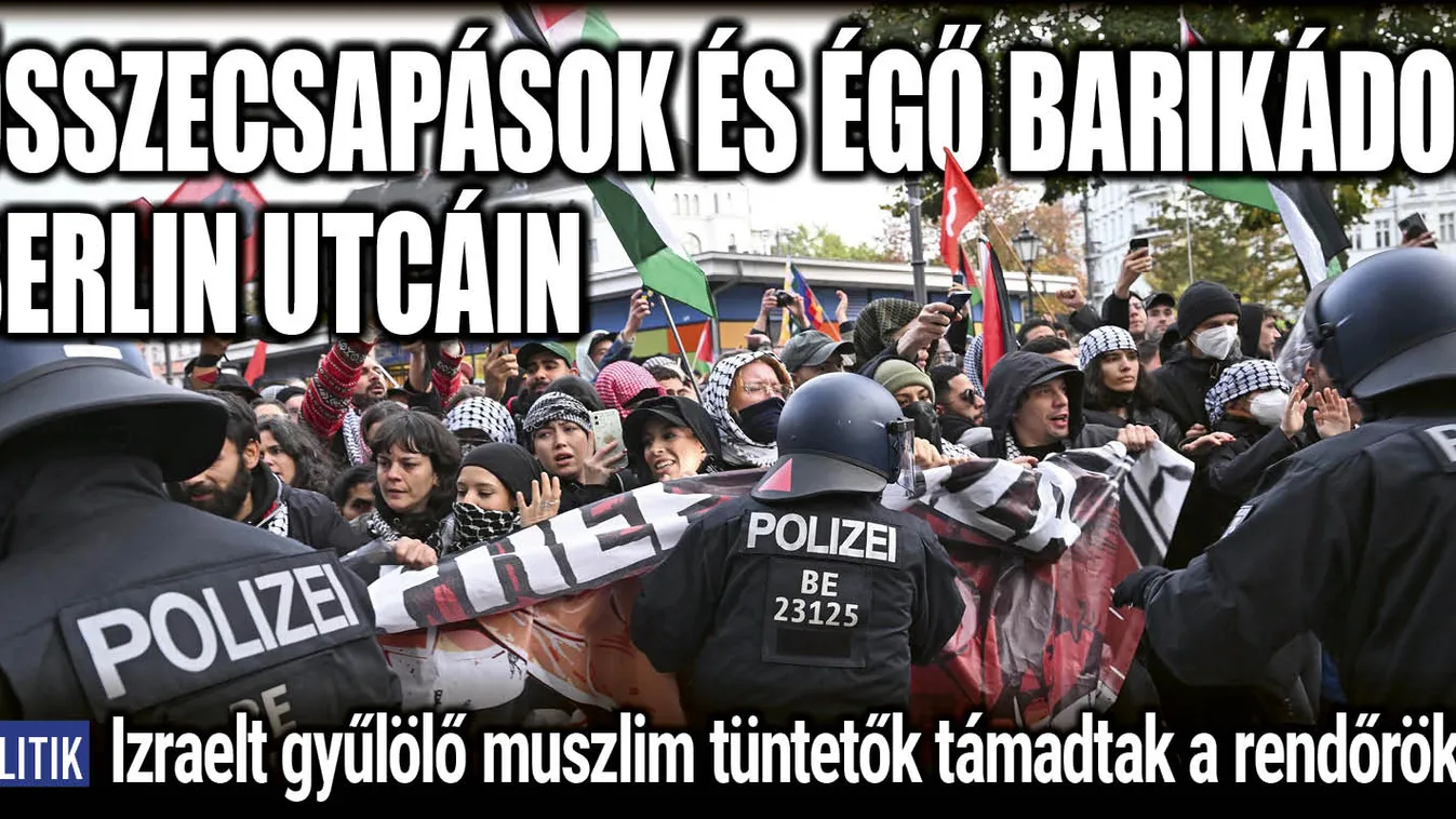 Izrael-ellenes tüntetők támadtak rendőrökre