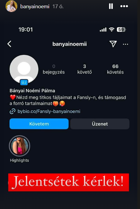 Bányai Noémi kamu oldal