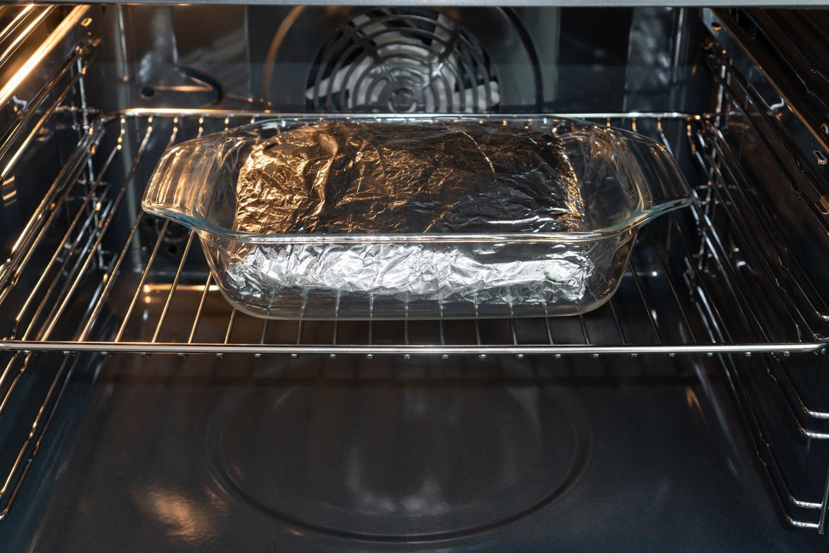 Electric,Oven,With,Convection,From,Inside,With,Meal,Wrapped,In