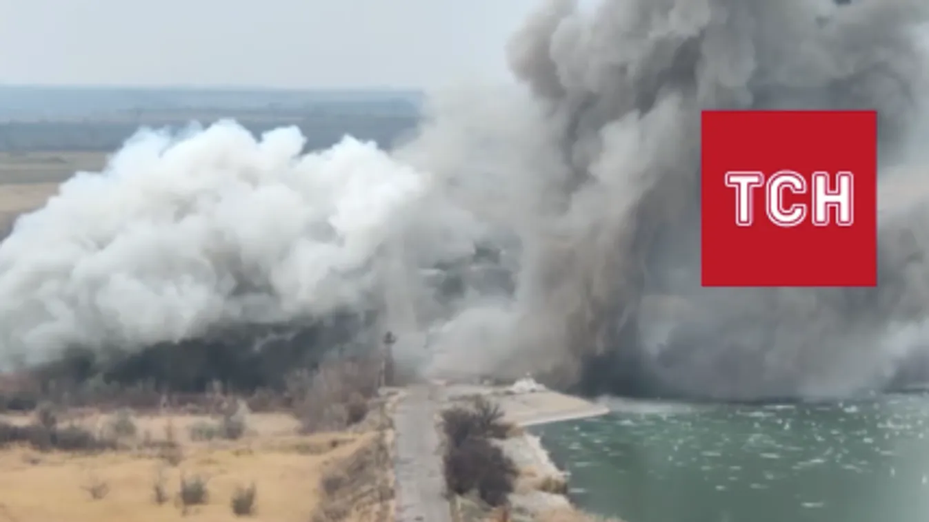 Megsérült egy gát Ukrajnában